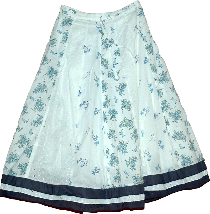 Eyelet Summer Skirt, Ebony Clay Summer Cotton Skirt