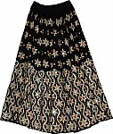 Festive Black Sequin Skirt