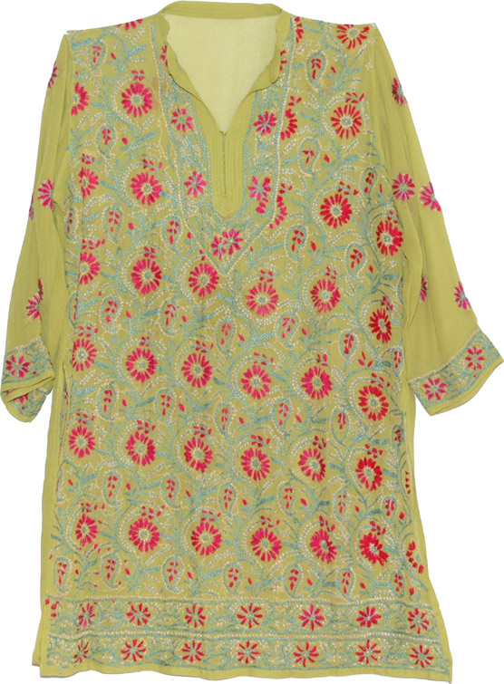 Womens Tunic Shirt in Olivine, Sycamore Ladies Tunic Top