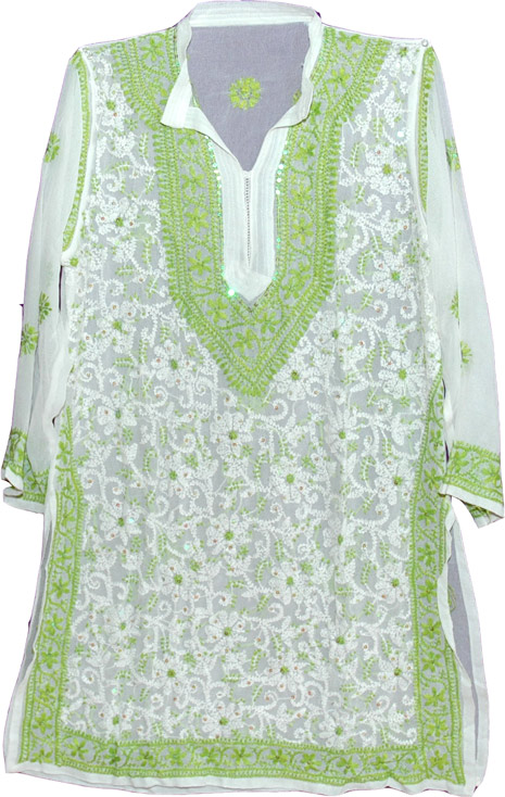 Tunic shirt for women with hand embroidery, Embroidered Tunic Top Summer Shirt