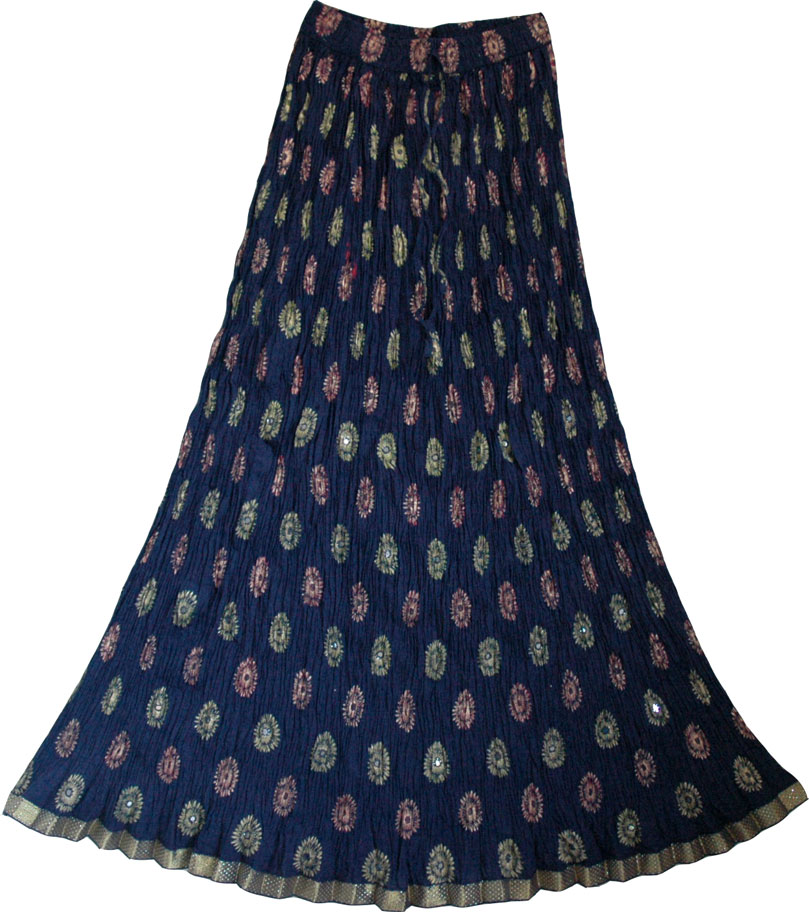 Princess Crinkle Summer Long Skirt, Princess Crinkle Cotton Skirt  