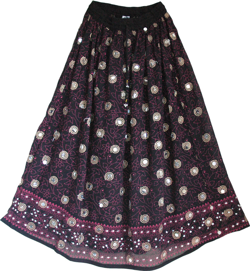 Wedding princess festive long skirt, Starry Night Sequin Skirt 