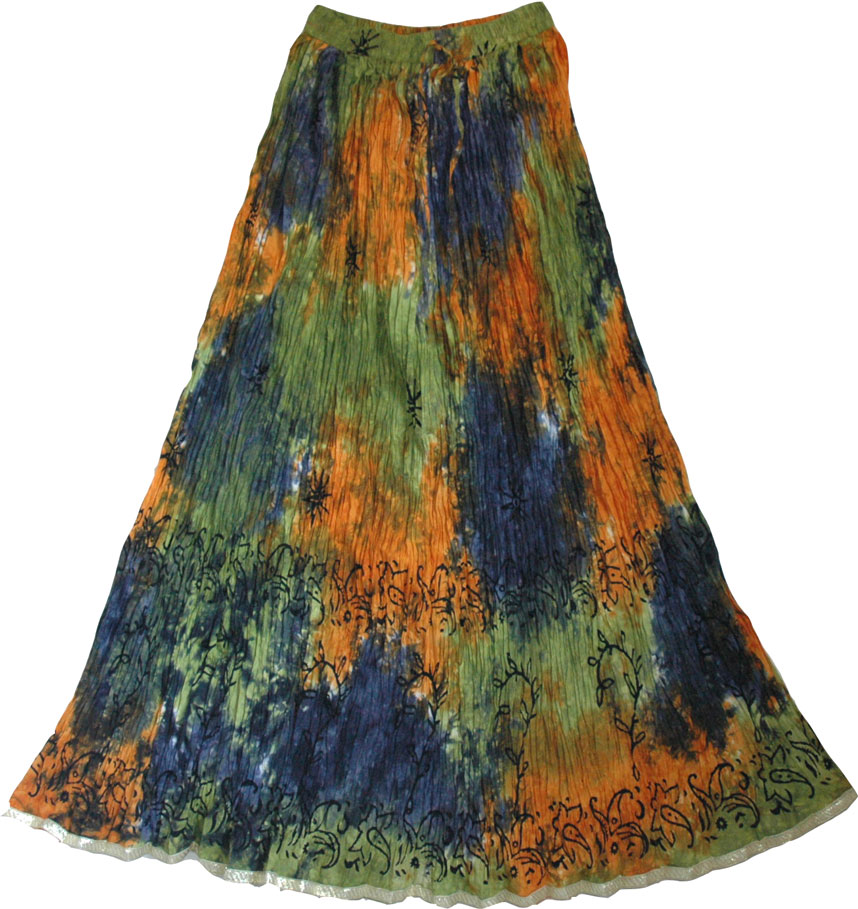 Sultry summer long skirt, Sultry Summer Crinkle Long Skirt 