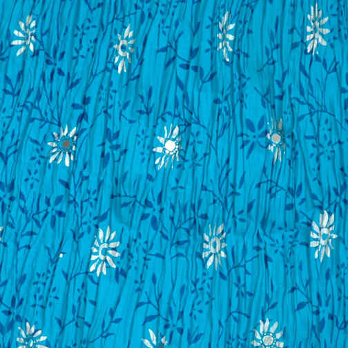 Bohemian Crinkle Skirt in Eastern Blue