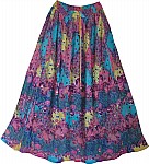 Easy breezy beautiful Tahitian garden skirt [918]