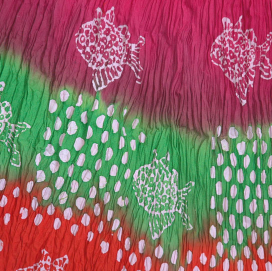Fish Batik Print Skirt