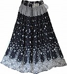 Black White Bohemian Skirt