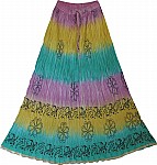 Pastel shaded hot summer day skirt [928]