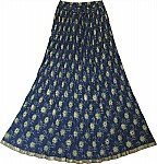 Navy Long Length Skirt 