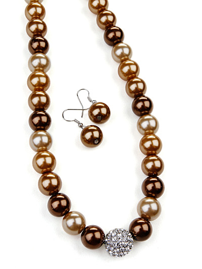Beaded Topaz Fashion Jewelry, Rhinestone Topaz Jewelry