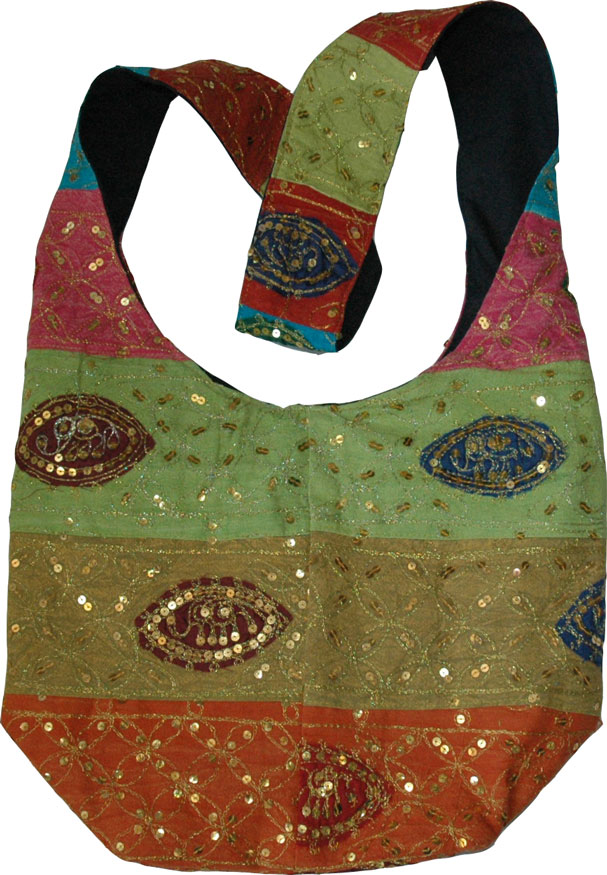 Indian handbag with sequins - Purses-Bags - Sale on bags, skirts, jewelry at 0