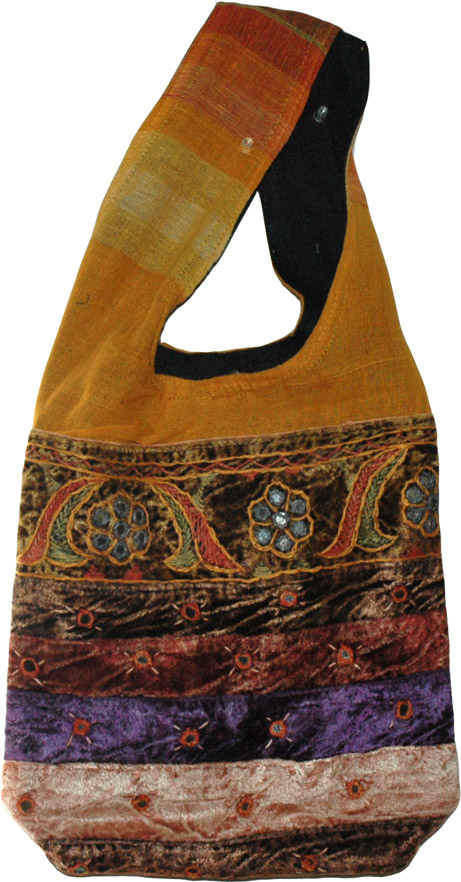 Ladies Handbag in Multicolor, Bohemian Style Handbag Purse