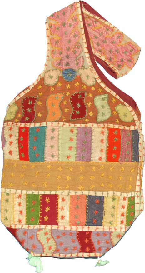 Applique Work Summer Handbag, Multi Applique Work Handbag 