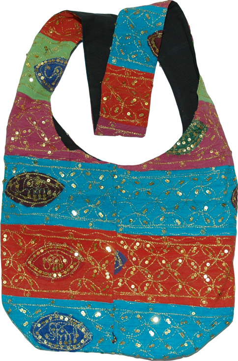 Womens handbag purse, Shoulder Bag with Sequins