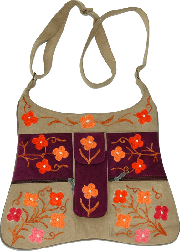 Womens Shoulder Bag, Unique Kashmiri Shoulder Bag