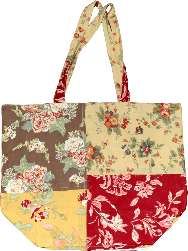 Reversible Reusable Cotton Bag, Reusable Shopping Bag in Cotton