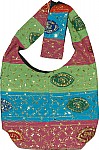 Indian sequin handbag purse with patchwork, nice casual handbag for women [3015]