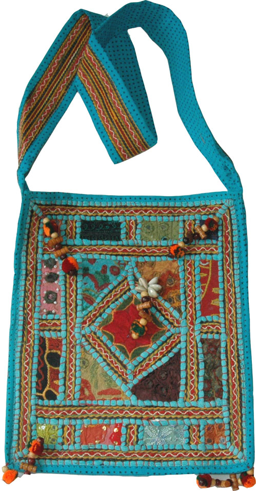 Hand Embroidered Shoulder Sling Bag, Hand Embroidered Shoulder Bag