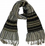 Gray Black Neck Scarf