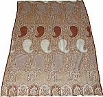 Brown Jamawar Wrap Stole