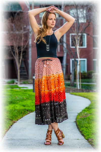 Spicy Hot Tie Dye Skirt