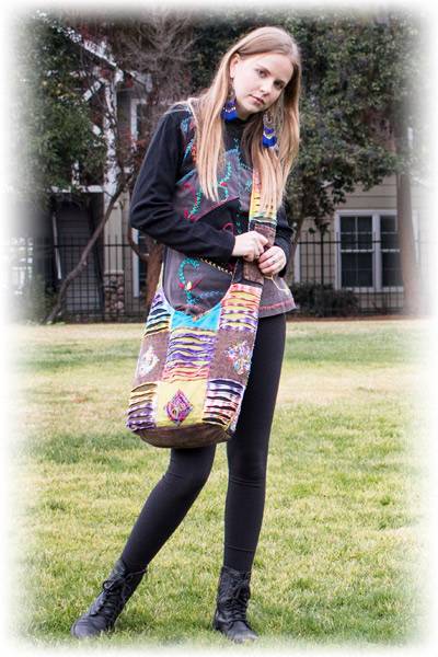 A little boho chic and that fabulous bohemian fringe bag!