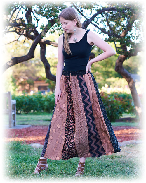 hippie skirts and dresses