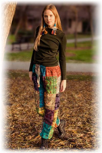 Yoga and Dance Clothing, Palazzo Capri Flow Pants, Wide Leg Gaucho