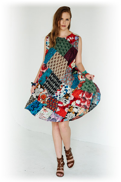 Patchwork Cotton Dress