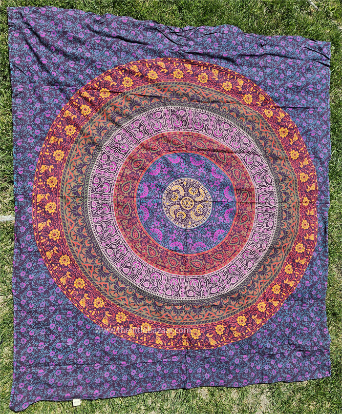 Purple Dream Large Hippie Wall Tapestry Picnic Throw