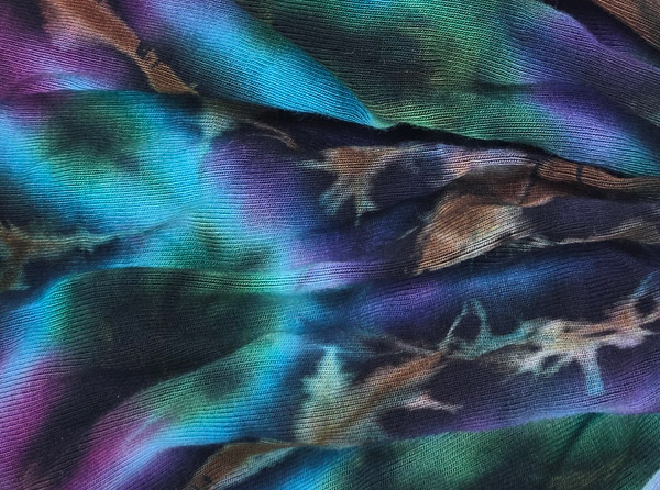 Peacock Stretch Tie Dye Head Wrap