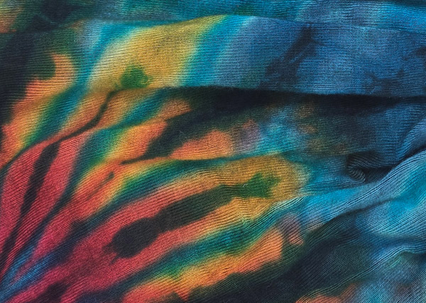 Tropical Radiance Tie-Dye Head Wrap