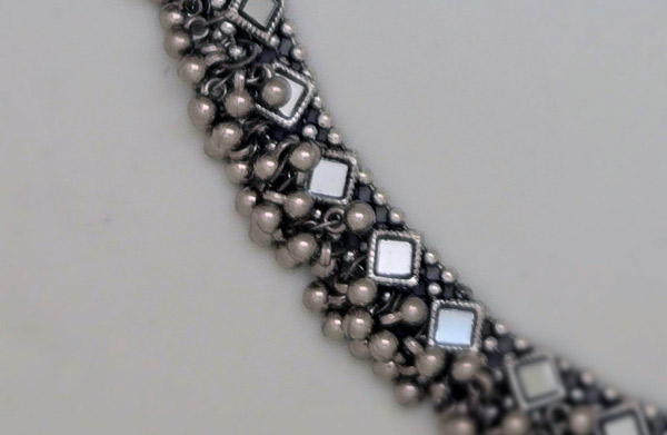 Mirrors Pearls Artisan Statement Boho Belt