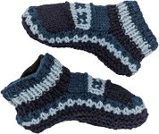 Woolen Blue Socks [6869]