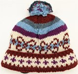 Woolen Purple Blue Rust Hat [6897]