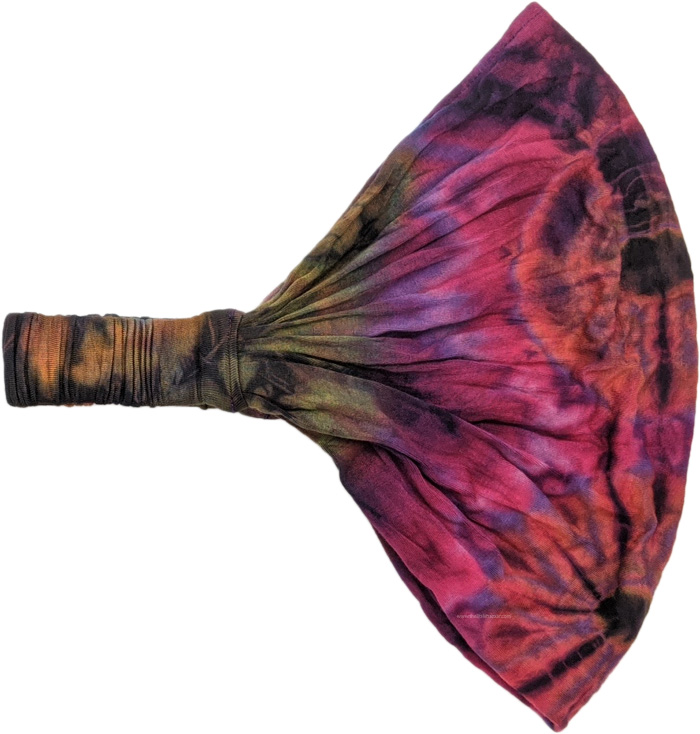 Pink Flames Tie Dye Hippie Headband