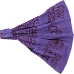 Purple Cotton Headband [7620]