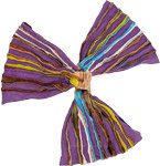 Purple Razor Cut Gypsy Cotton Headband