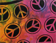 Peace Print Tapestry Full [7637]