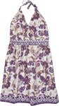 Comfortable and Chic Purple Floral Kitchen Apron [8060]
