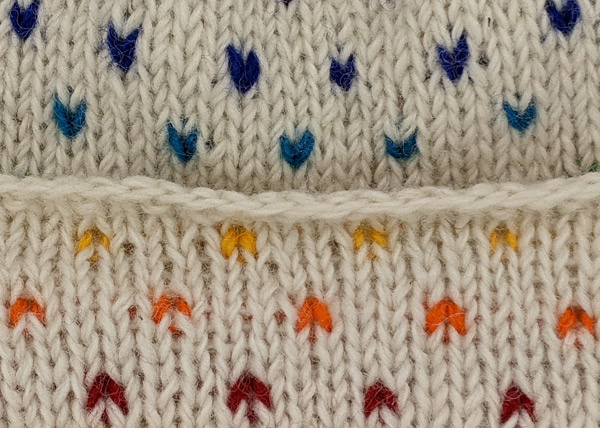 White Wool Hat with Colorful Sprinkles