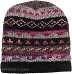 Woolen Hat in Pink, Black and Grey [8237]