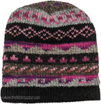 Pink Pure Wool Hand Knit Hat