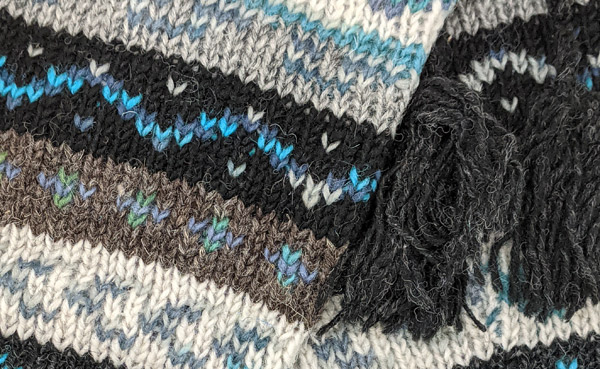 Turquoise Pure Wool Hand Knit Leg Warmer