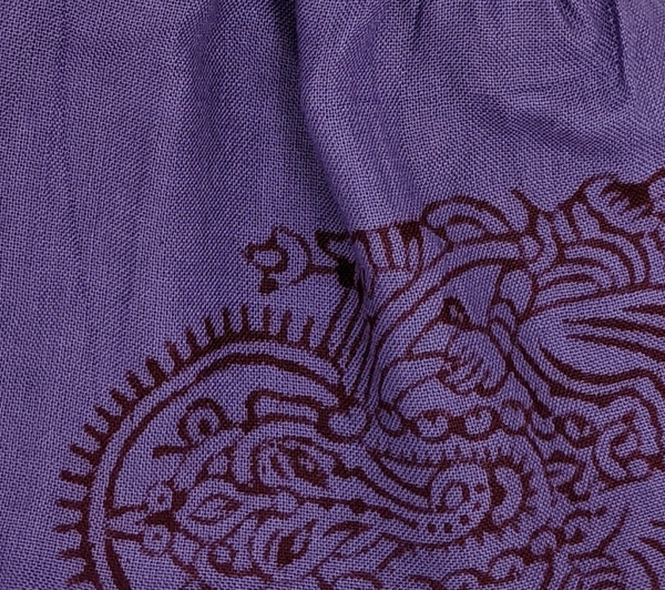 Cotton Dharmic Hippie Headband in Purple