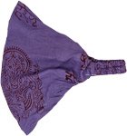 Yoga Meditation Headband in Purple Cotton [8333]