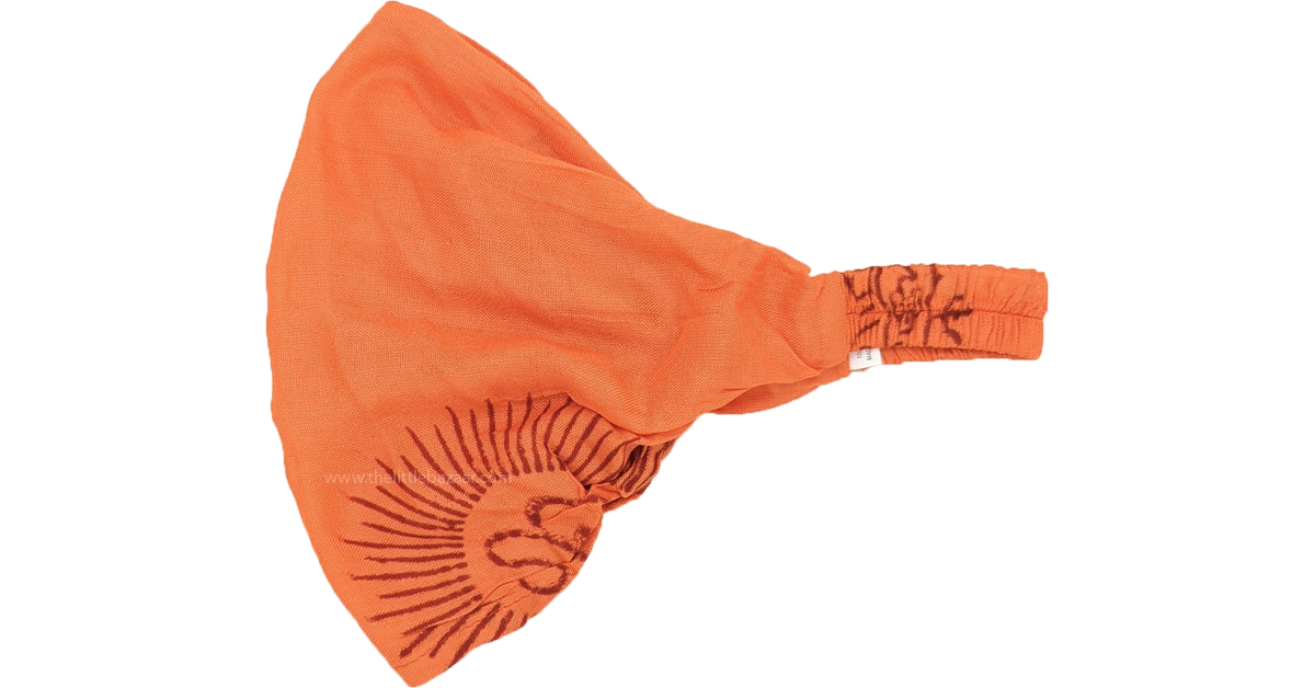 Orange Hues Hippie Cotton Headband | Accessories | Orange | Yoga ...