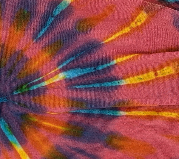Pink Blast Hippie Tie Dye Cotton Headband