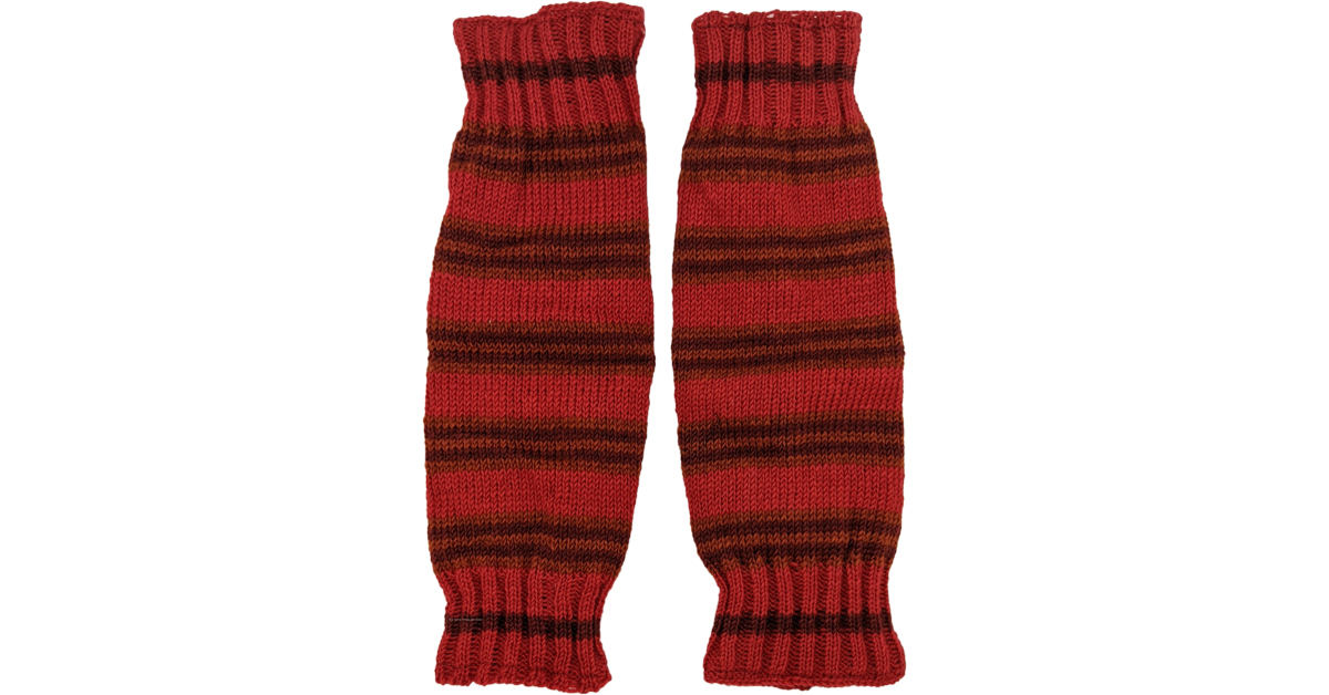 Bloody Red Striped Woolen Leg Warmers | Accessories | Red | Gift, Fall ...