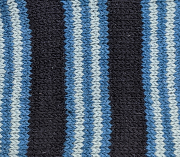 Classic Blue Striped Woolen Leg Warmers